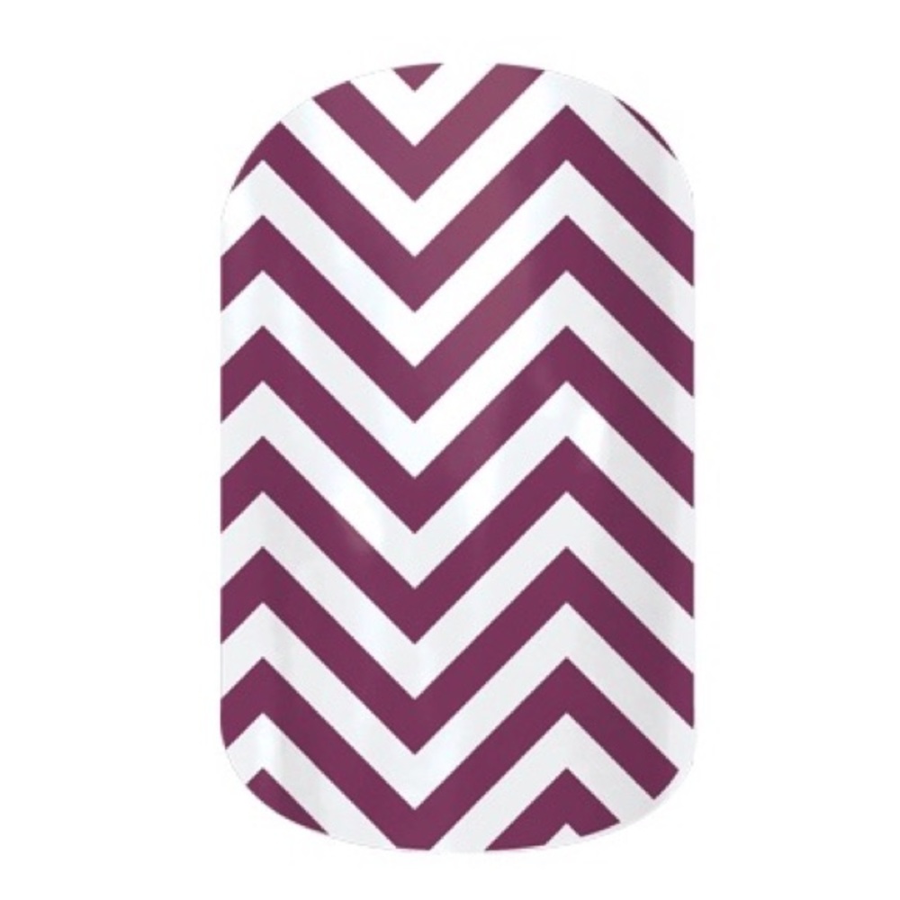 Jamberry Boysenberry Chevron Nail Wraps